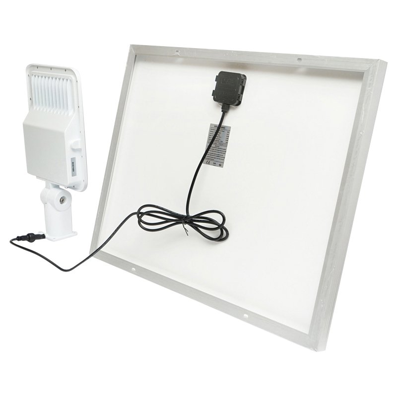 Proiector LED 30W cu panou solar si baterie 3,2V/40Ah si suport articulat Breckner Germany